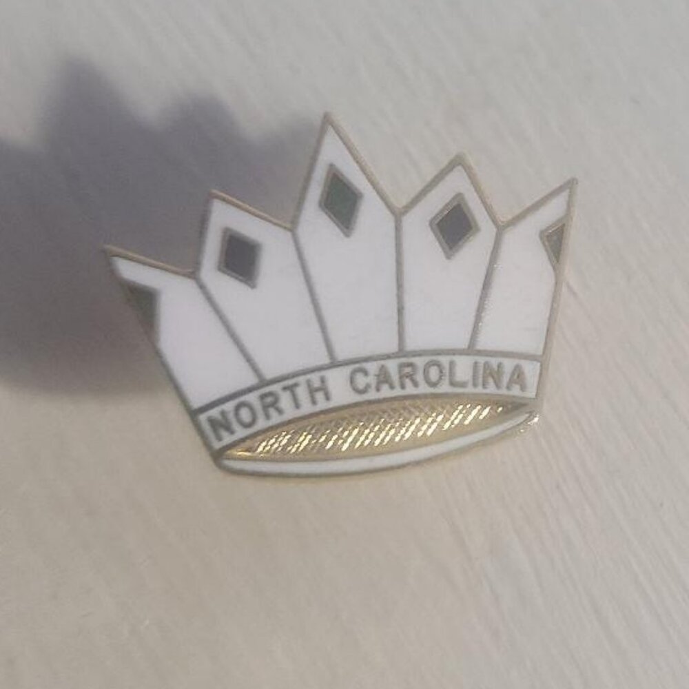 North Carolina Royal Crown Vintage Lapel Pin Tie Tack Brooch